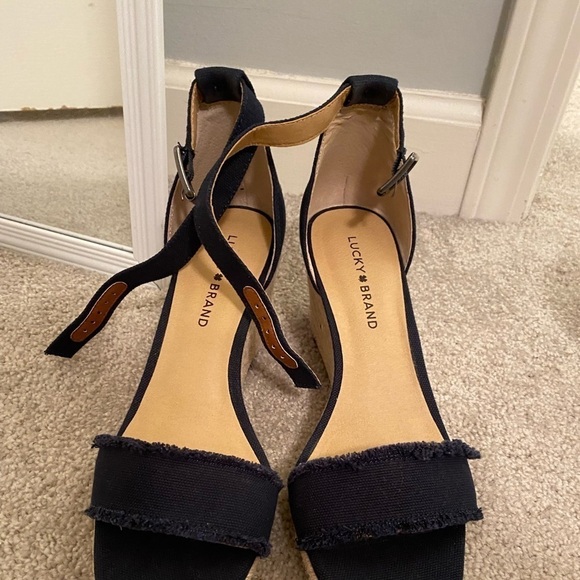 LUCKY Brand Navy Wedges - Picture 4 of 11